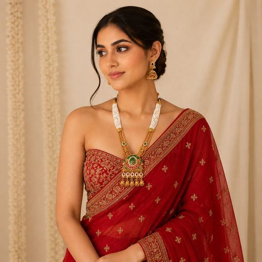 Floral Royal Necklace Set