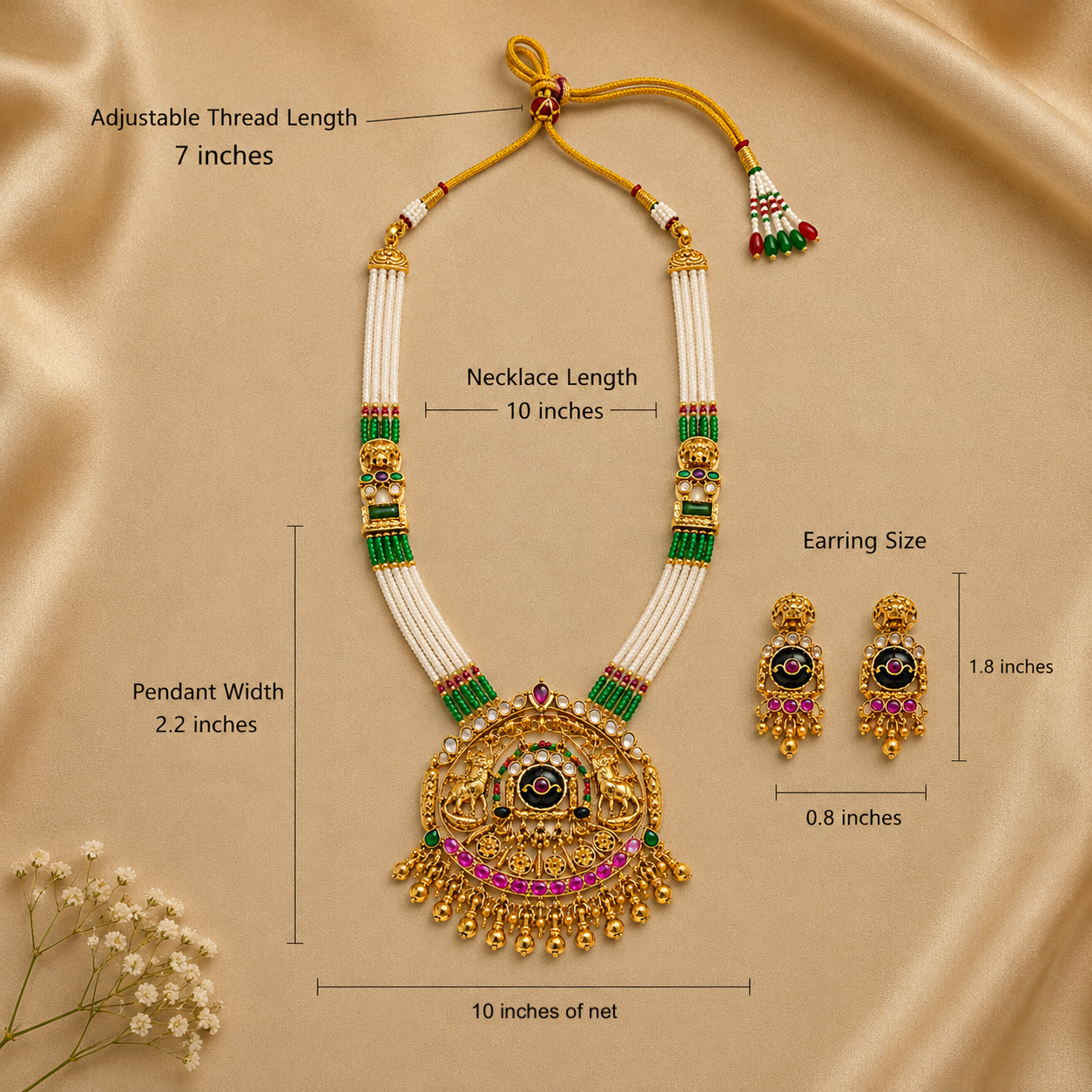 Zarini Regal Maharani Necklace Set