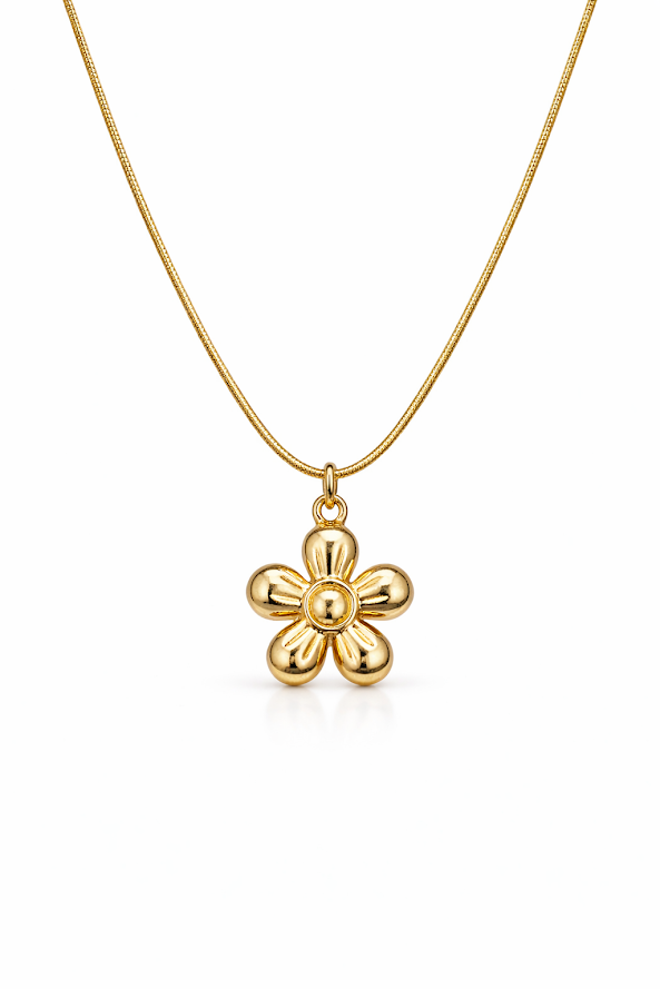 Zarini’s Gold-Toned Flower Anti-Tarnish Pendant