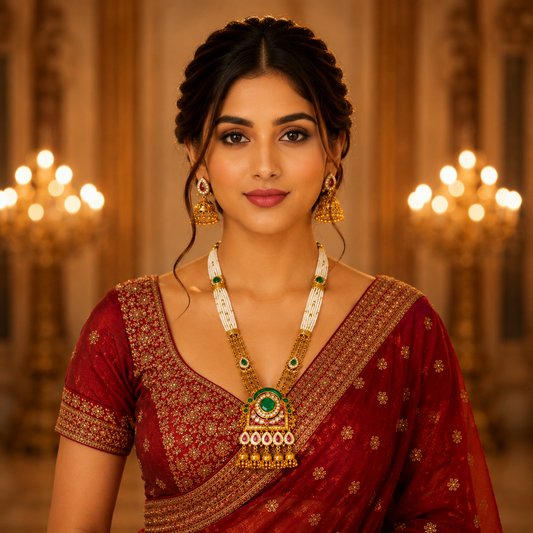 Zarini’s Floral Royal Necklace Set