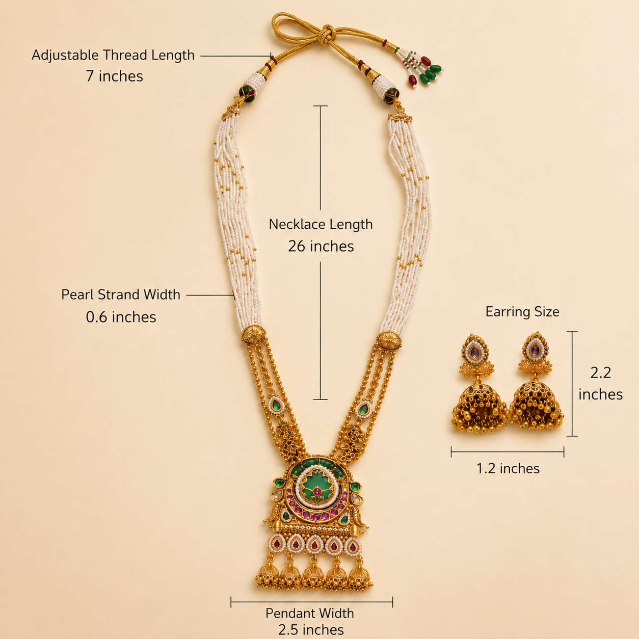Zarini’s Floral Royal Necklace Set