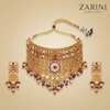 Zarini Maharani Ruby Kundan Bridal Choker Set