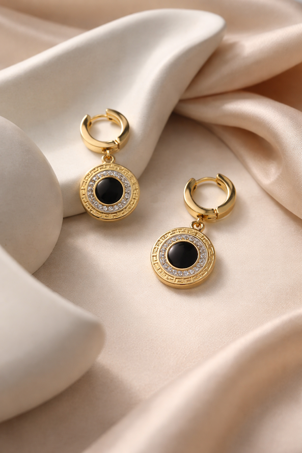 Zarini’s Gold Plated Anti-Tarnish Cubic Zirconia Earrings