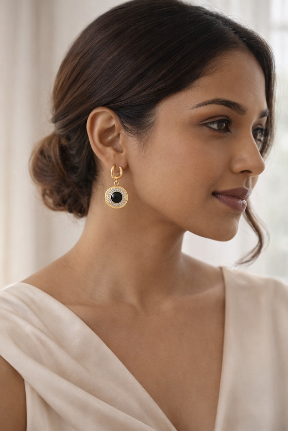 Zarini’s Gold Plated Anti-Tarnish Cubic Zirconia Earrings