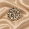 Zarini Gold plated  Kundan-Inspired Statement Ring | Designer Ring