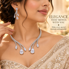 Zarini’s Luxe Crystal Cascade Drop Necklace Set