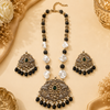 Zarini Inaya Emerald Baroque Pearl Long Necklace Set