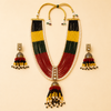 Zarini Rangrez Multicolour Beaded Kundan Necklace Set