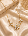 Zarini Alina Crystal Bloom Delicate Necklace