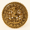 Zarini Gold plated Goddess Lakshmi Statement Ring | Temple Jewellery