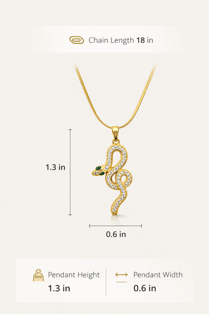 Zarini’s Crystal Snake Pendant