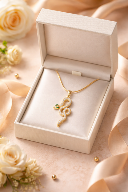 Zarini’s Crystal Snake Pendant