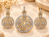 ZARINI Celestial Harmony Two-Tone Circular Pendant Set