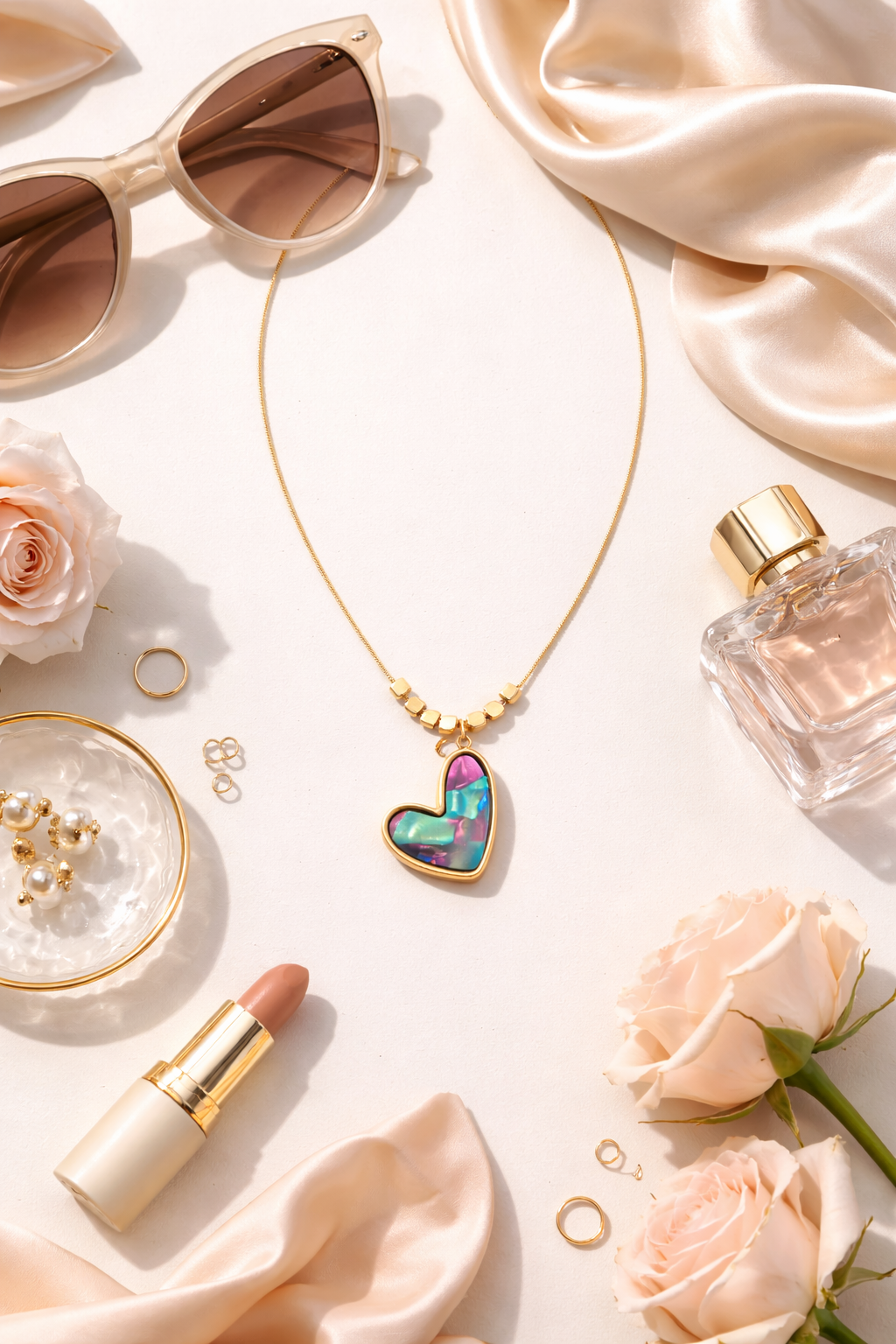 Zarini’s Iridescent Heart Pendant